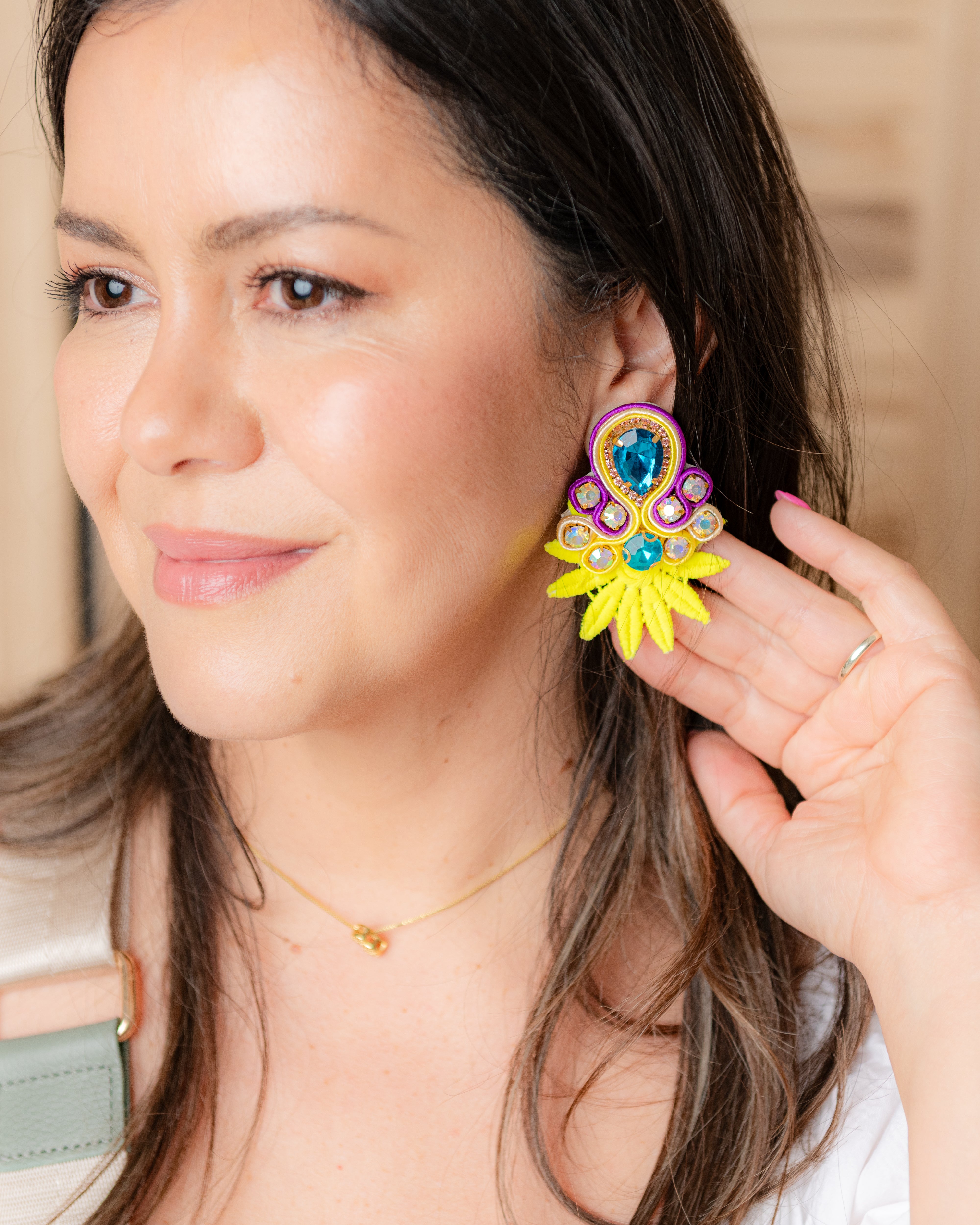Sussana Black Custom Colombian Handmade Earrings For Sale Online