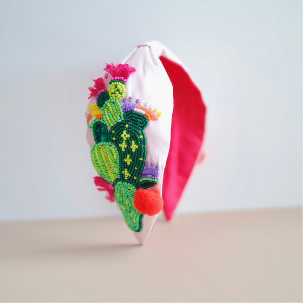 Cactus Blossom Pink Adjustable Headband
