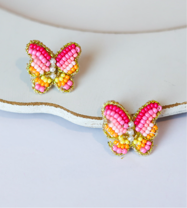 Butterfly Dreams Soutache Stud Earrings
