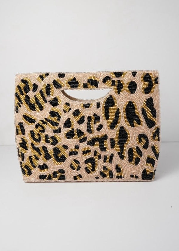 Cheetah Golden Medium Basket Crossbody Bag