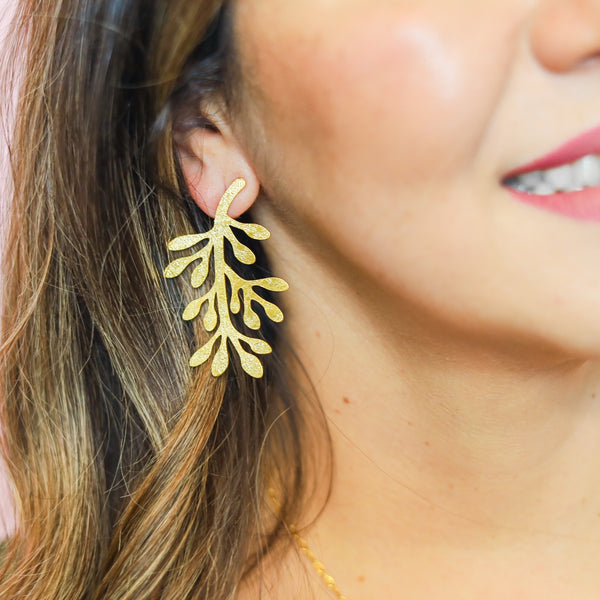 Golden Branch Earrings