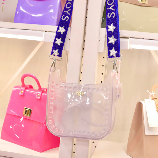 Vinyl Clear Crossbody Bag