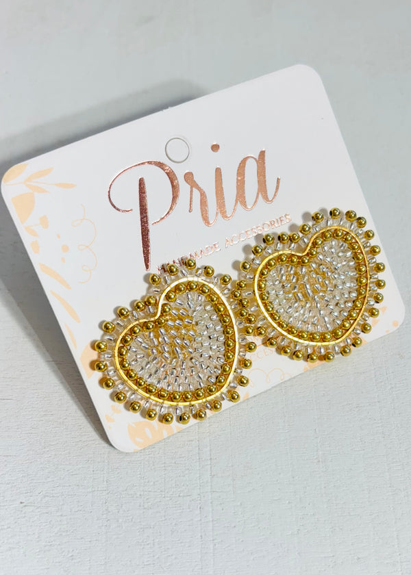 Corazonita Beaded Studs