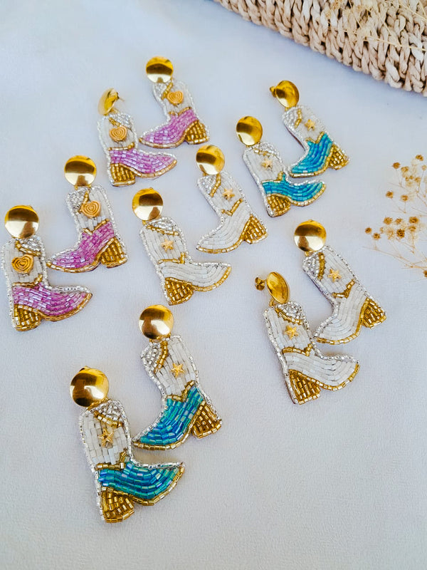 The Western Girl Boots Earrings