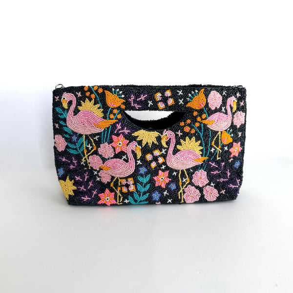 Flamingo Bay Basket Bag