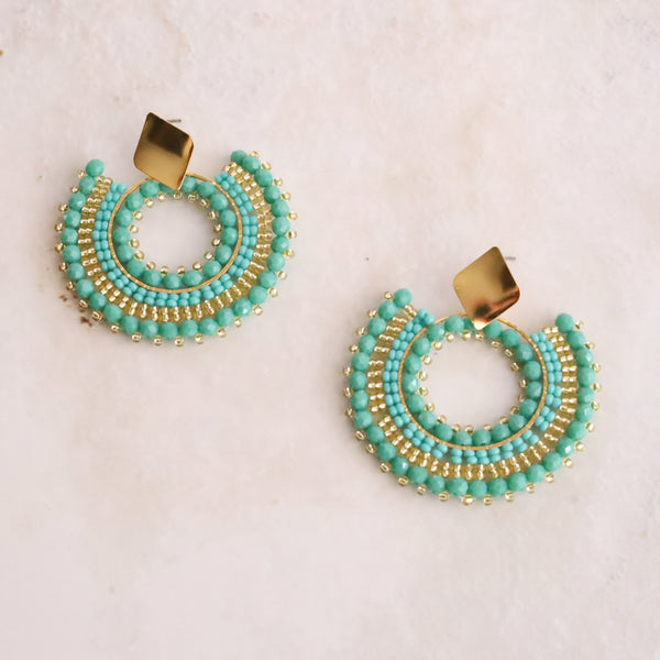 Abanico Turquoise Earrings