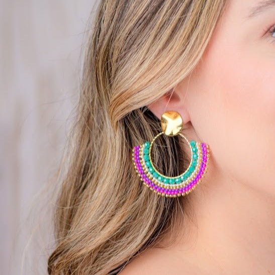 Corales Ice Pink Turquoise Earrings