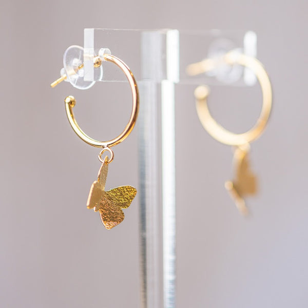 Dangling Butterfly Earrings
