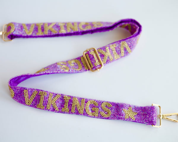 Go Vikings Adjustable Beaded Strap