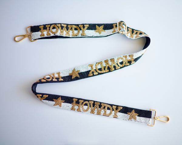 Howdy Adjustable Beaded Strap