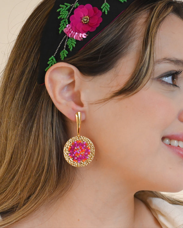 Ruedita Pink Earrings