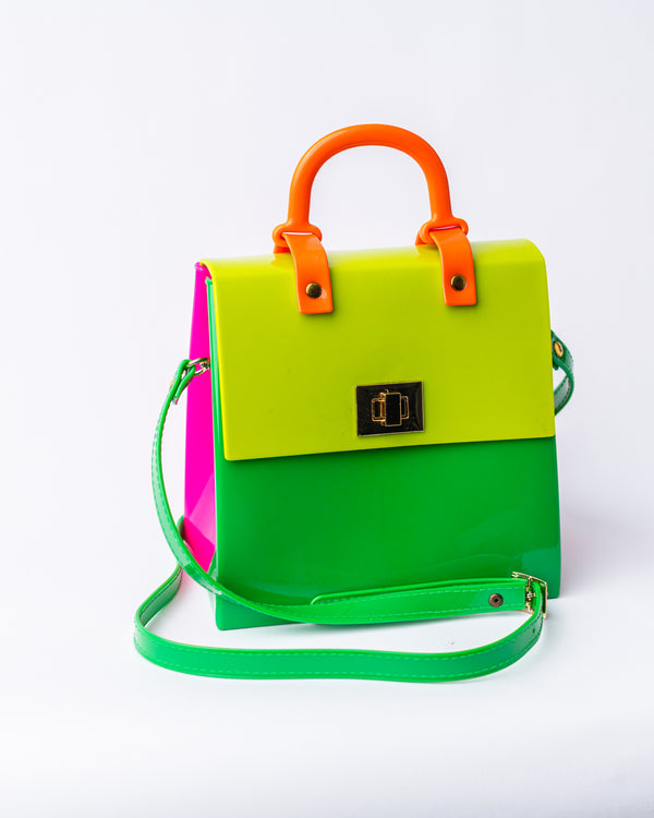 Lemmon Juice Vinyl Crossbody Bag