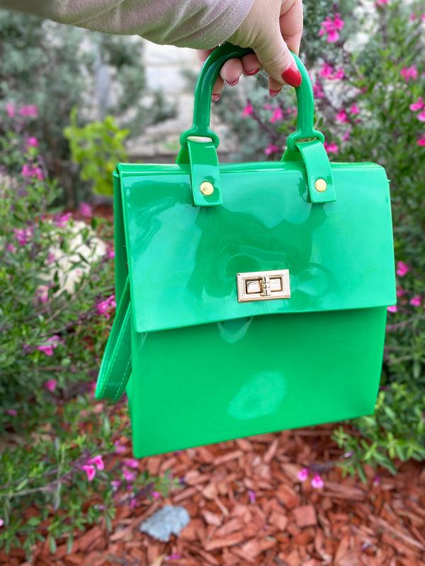 Naturaly Green Viny Crossbody Bag