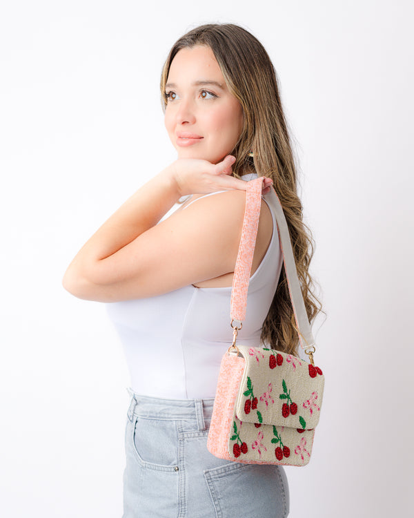 Cherries and Bows Shoulder Bag