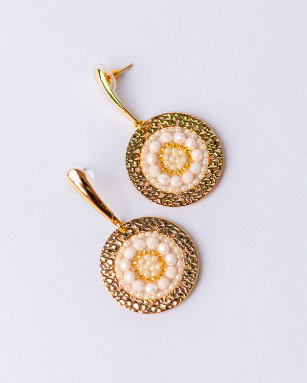 Ruedita Cream Earrings