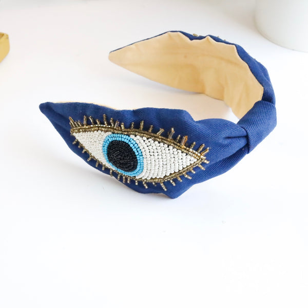 Bright Eye Blue Adjustable Headband