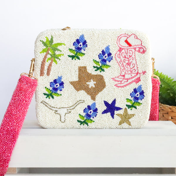 Deep in the Heart Square Crossbody Bag