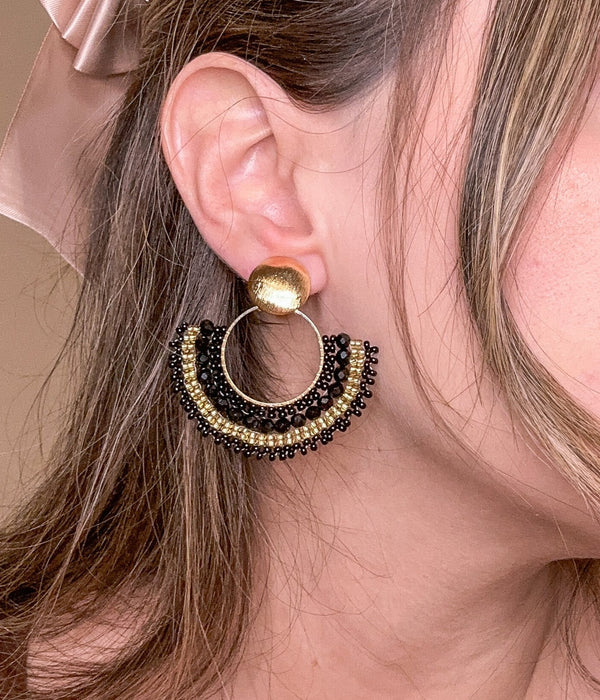 Corales Black Gold Earrings