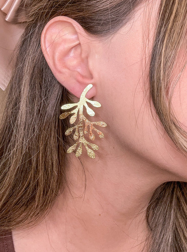 Golden Branch Earrings