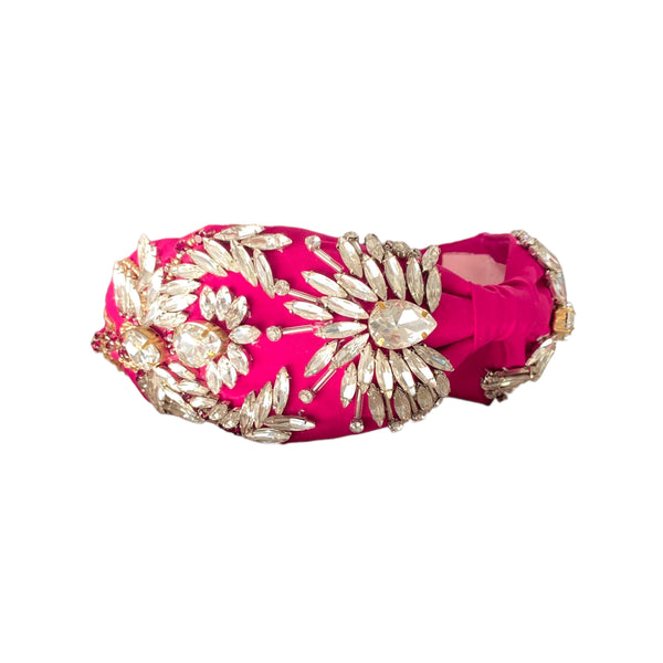 Pretty & Crystals Hot Pink Adjustable Headband