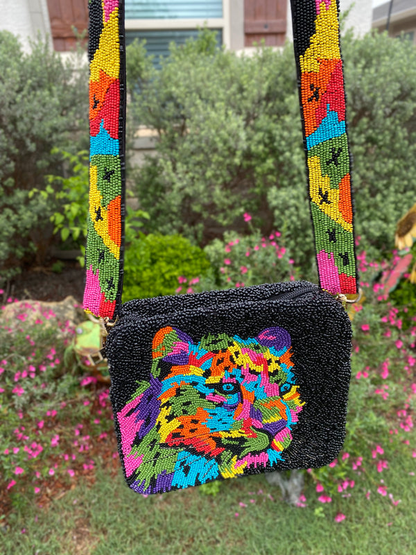 Colorful Tiger Crossbody Bag