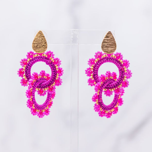 Double Crochet Circle Earrings