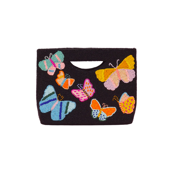 Beautiful Butterflies Basket Crossbody Bag