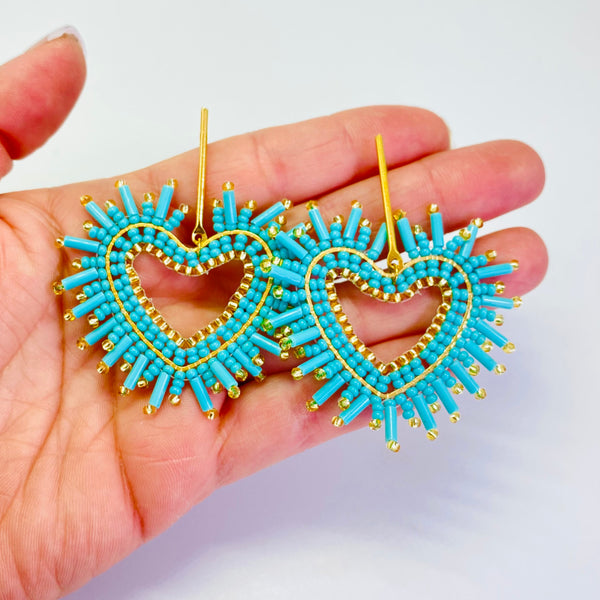 Open Chispitas Turquoise Earrings