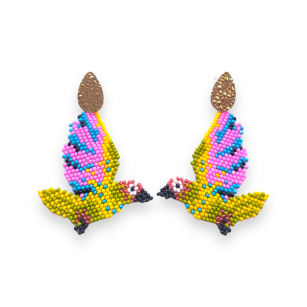 Papagayo Yellow Dangling Earrings