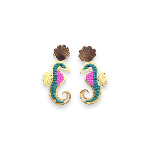 Seahorse Turquoise Earrings