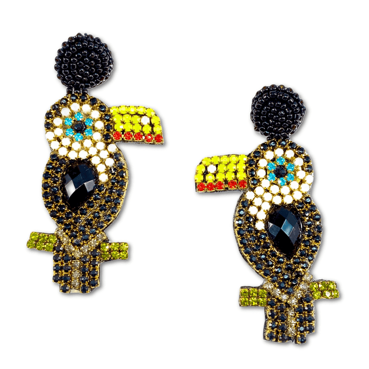 toucan handmade earrings