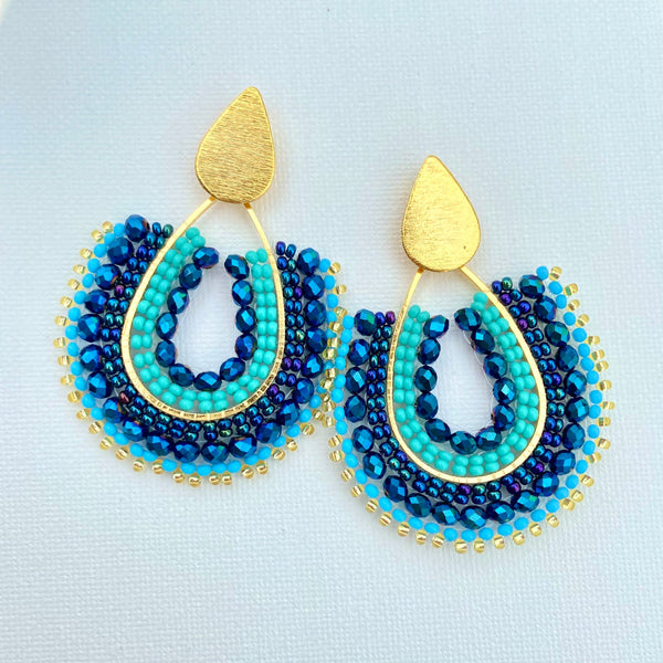 Tears of The Sea Blue-Turquoise Earrings