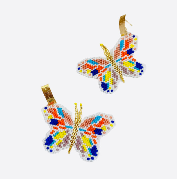 Miyuki Butterflies Multi Earrings